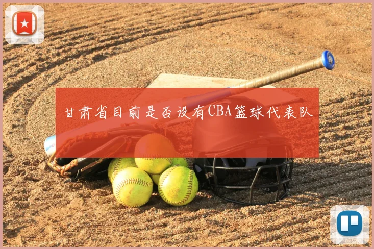 甘肃省目前是否设有CBA篮球代表队